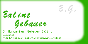 balint gebauer business card